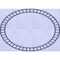 thumbnail image 1 of Ahgly Company Machine Washable Indoor Rectangle Transitional Lavender Blue Area Rugs, 2' x 4', 1 of 7