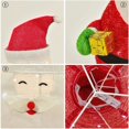thumbnail image 3 of CUITING Lighted Snowman Outdoor Christmas Decorations Light Up Collapsible Snowman Battery Operated Light-Up Christmas Decorations for Porches Lawns Yards 27 Inch, 3 of 7