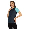 thumbnail image 3 of Inkmeso Womens Raglan Short Sleeve T-Shirt Regular Fit Casual Solid Basic Tee T-Shirts, 3 of 7