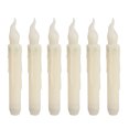 thumbnail image 1 of 6pcs LED Simulation Long Candle Lights Electronic Flameless Taper Candles Romantic Party Decor for Halloween Thanksgiving Wedding (Flickering Yellow Light 2.0*17), 1 of 7