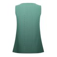 thumbnail image 4 of Yuyuzo Débardeurs pour Femmes Chemise Sans Manches Décontractée à Illets Col Rond Blouse Épaule Dégradé T-Shirts, 4 of 5