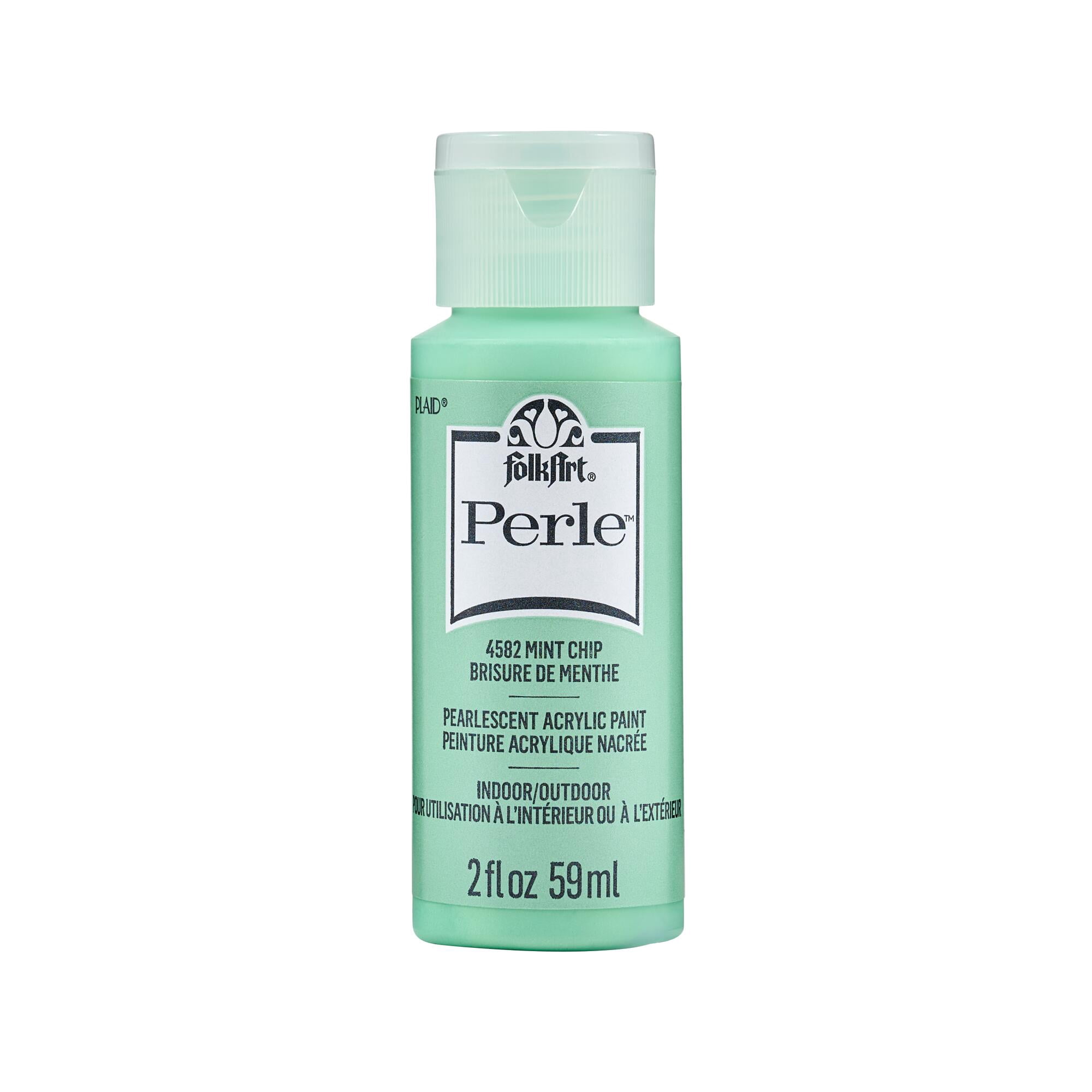 FolkArt Perle Acrylic Craft Paint, Pearlescent Finish, Mint Chip, 2 fl oz