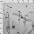 thumbnail image 3 of oneOone Georgette Viscose Gray Fabric Tropical Bach Sewing Craft Projects Fabric Prints By Yard 42 Inch Wide, 3 of 4