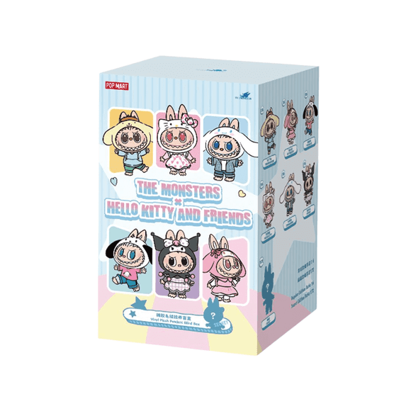 Pop Mart The Monsters (Labubu) x Hello Kitty and Friends Series Vinyl Plush Pendant Blind Box