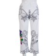 thumbnail image 3 of Pantalon Grand Extensible pour Femmes Mélange Coton Bas Imprimé Taro, 3 of 4
