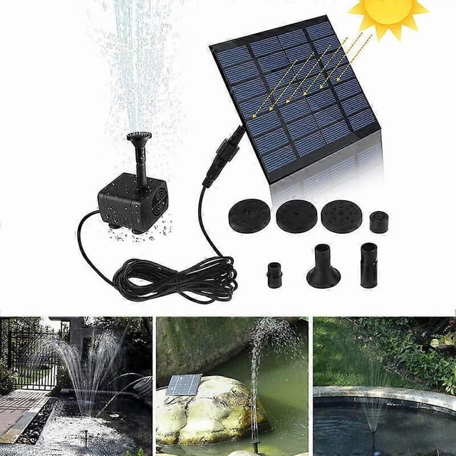 Floating Fountain Solar-Powered Garden Decoration, Water Circulation Oxygenation Kit with Adjustable Spray Heads (Floating Fountain, Energy Saving)_Perfect Gift