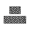 thumbnail image 1 of 2 Piece Kitchen Rugs Set Washable Non Slip Floor Mats Defend Fatigue Cozy For Sink Stove Lasting Stain Counteractive Low Pile Carpet, 1 of 6