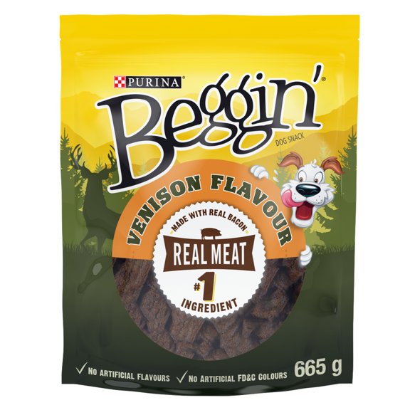 Beggin' Tender Snack Venison, Soft Dog Treats