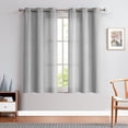 thumbnail image 2 of Curtainking Rideaux Texturés en Lin 63 Pouces Gris Pâle Chambre Salon Ensemble de Rideaux pour Fenêtre Voilages Filtrant la Lumière Tête à Oeillets 2 Panneaux, 2 of 7