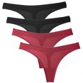 thumbnail image 1 of Wingslove Culottes String pour Femmes, Lot de 4, G-String, Hipster, Bikini, 1 of 4