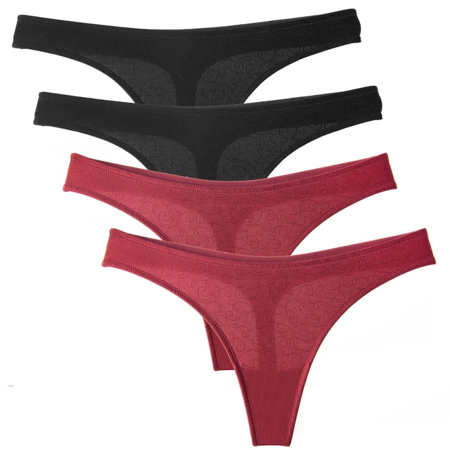 Wingslove Culottes String pour Femmes, Lot de 4, G-String, Hipster, Bikini