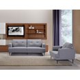 thumbnail image 2 of Topline Home Furnishings Chair Grey Fabric, 2 of 3