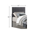 thumbnail image 4 of Lexicon Potrero Twin Upholstered Panel Headboard in Gray, 4 of 4