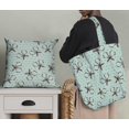 thumbnail image 5 of Soimoi Green Moss Georgette Fabric Floral Scissor & Dots Printed Fabric 1 Yard 44 Inch Wide, 5 of 5