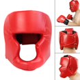 thumbnail image 3 of Head Guard Boxing Sparring Head Protector Sanda Kickboxing Mma Head Face 58 to 66CM Red, 3 of 9