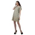 thumbnail image 3 of Moomaya Tenues d'Été Coton Flex Imprimées Robes Courtes pour Femmes Tenue Décontractée, 3 of 4