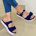 thumbnail image 1 of Leutsin Summer New Style Women Fashion Comfy Bowknot Thick Bottom Slippers, 1 of 1
