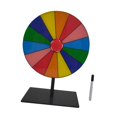 thumbnail image 2 of Abbracc Ensemble de Plateau Tournant de Prix de Table Roue de Fortune pour Supermarchés Restaurant Fête 14 Cases, 2 of 9