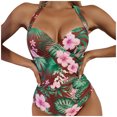 thumbnail image 1 of Birdeem Maillot de Bain Femme Aguichant Uni Taille Haute, 1 of 1