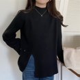 thumbnail image 2 of Womens Mock Neck Raglan Sleeve Pullover Sweaters Turtleneck Long Sleeve Loose Fit Casual Sweater, 2 of 3