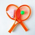 thumbnail image 3 of JUNWELL1 Pair of Badminton Tennis Set Plastic Badminton Racket Tennis Racket With Tennis Balls, 3 of 8