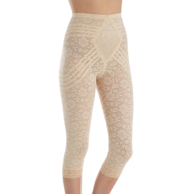 Women's Rago 6270 Lacette Extra Firm Shaping Capri Pant Liner (Beige L)