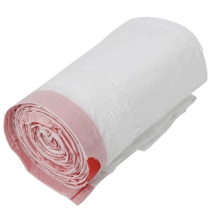 60PCS Sac de rangement blanc épais Sac à corbeille de cuisine Sac à cordon de serrage Sacs à corbeilles