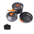 thumbnail image 2 of S SERENABLE 3Pcs Camping Cooking Set with Storage Bag for Fishing Outdoor Cooking Hiking Orange, 2 of 9