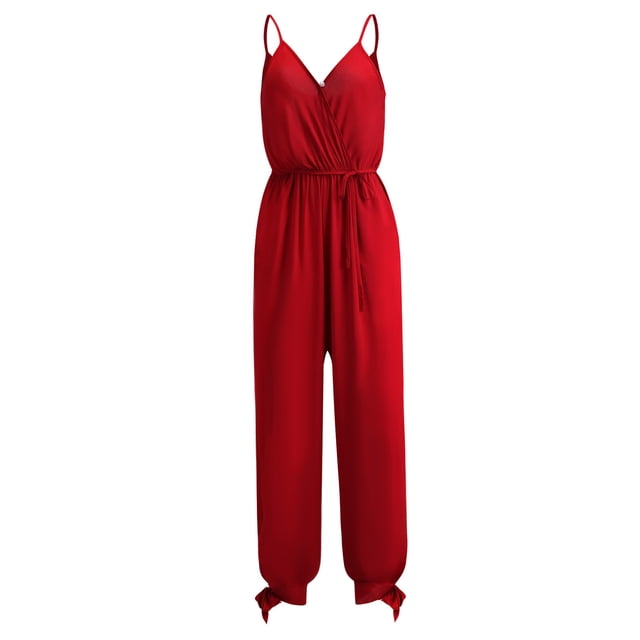 drppepioner Combinaison Short Sans Dos à Col en V Sans Manches pour Femmes, Mode, Décontractée, Imprimée, Longue