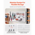 thumbnail image 4 of VEVOR 2 x 4 ft Slat Wall Paneling PVC White Garage Slatwall with Modular Design, 4 of 9