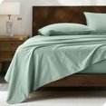 thumbnail image 2 of Bare Home Organic Percale Sheet Set - 300 Thread Count - 100% Organic Cotton - Full, Willow, 2 of 7