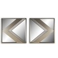 thumbnail image 1 of Miroir Mural - Miroirs Décoratifs Muraux en Métal - Ensemble de 2, 1 of 4