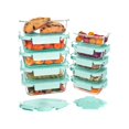 thumbnail image 1 of TechGen Premium Borosilicate Glass Food Storage Containers with Snap Locking Lids, 10 pack, 1 of 5