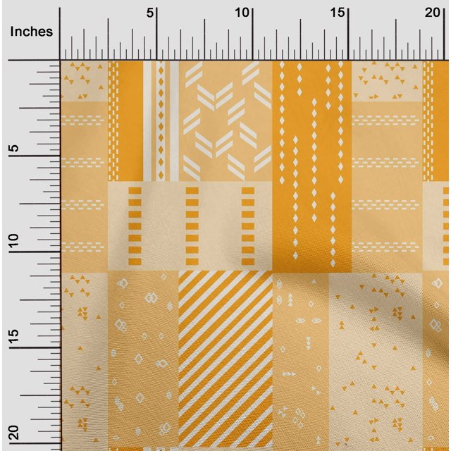 oneOone Cotton Poplin Fabric Patchwork Geometric Fabric Prints By Yard 42 Inches Wide