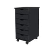 thumbnail image 4 of Pemberley Row Solid Wood Black Utility Cart Rectangular Smooth Mobility 15.25" x 13.25" x 25.75" Assembly Required, 4 of 9