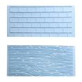 thumbnail image 2 of WHEANG 3D Silicone Cake Fondant Mould Baking Sugarcraft Decorating Tools Stencil Reusable 2Pcs/Set Tree Brick Dessert Fondant Stencil Multi Function Practical For Wedding, 2 of 8