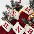 thumbnail image 5 of 1/2PCS Christmas Socks Letter Snowflake Pattern Knitting Christmas Stocking  Gift Bag Christmas Decorations for Home 2022, 5 of 5