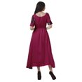 thumbnail image 4 of Moomaya Robe à Encolure Dégagée à Manches Courtes Imprimée avec Cordon à la Taille pour Femmes, 4 of 4