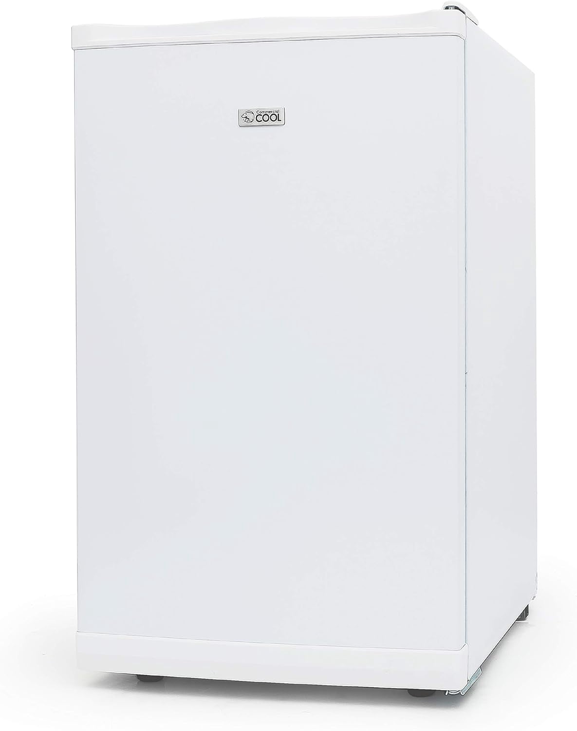 Commercial Cool Upright Freezer, Stand Up Freezer 2.8 Cu Ft with Reversible Door, White