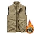 thumbnail image 2 of Birdeem Mens Thin Workwear Solid Color Stand Collar Sleeveless Jacket Tank Tops, 2 of 8