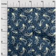 thumbnail image 2 of oneOone Polyester Spandex Medium Blue Fabric Asian Japanese Koi Fish DIY Clothing Quilting Fabric Print Fabric by Yard 56 Inch Wide, 2 of 4