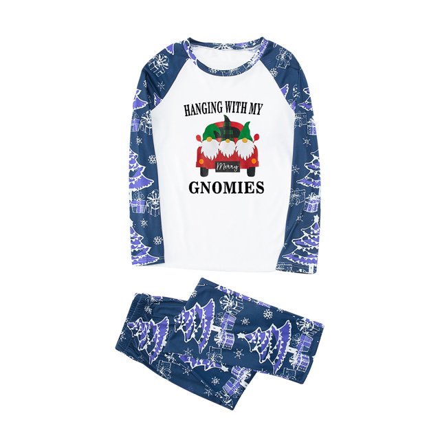 LSLJS Christmas Pajamas Pyjamas de Noël Assortis pour la Famille, Blouse Imprimée de Noël pour Femmes à Col Rond Hauts+pantalons Ensemble de Pyjamas Assortis pour la Famille, pour Adultes et Enfants Ensemble de Vêtements de Nuit des Fêtes
