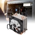 thumbnail image 4 of CPU Cooler For  LGA 775 1155 1156 1366 2011, Direct Contact Technology Precise Airflow Cooling Fans Low Noise Excellent Heat Dissipation Six Tubes RGB 3pin FanSingle Fan, 4 of 8