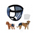 thumbnail image 1 of EGNMCR Pet Reusable Diapers Mesh Washable Sanitary Wraps Menstruation Female Dog Diapers Dog Period Panties With 3 Replace Diapers For Pet Incontinence For Every Size Reusable Diapers, 1 of 6