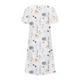 thumbnail image 5 of QIPOPIQ Robes pour Femmes Robe Évasée à Étages Manches Courtes Robes Décontractées Col Rond Robe Midi d'Été Robes Pliantes à Imprimé Offres 2023, 5 of 5