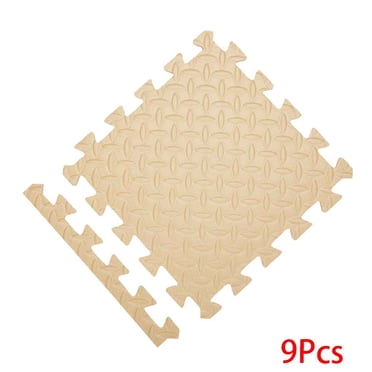 9pcs Eight-day Foam Mat with Boards Children's Puzzle Mat Baby Playing Interlocking Foam Floor Pad Sets