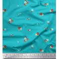 thumbnail image 2 of Soimoi Rayon Fabric Floral & Leaves Panel Print Fabric by The Yard 42 Inch Wide, 2 of 3