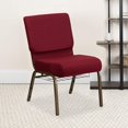 thumbnail image 2 of Bowery Hill Church Stacking Chair in Burgundy and Gold, 2 of 4