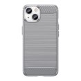 thumbnail image 1 of PANDACO Grey Brushed Metal Case & Screen Protector for iPhone 14 Plus, 1 of 4