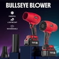 thumbnail image 2 of Bullseye Blower Rechargeable Cordless Leaf Dust Air Blaster 24,000 RPM with 20V Battery and Charger, 2 of 8